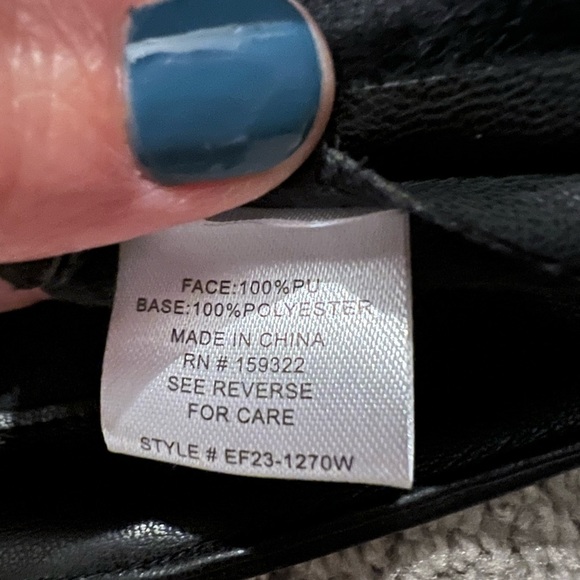 Ava Faux Leather Tank NWT - Picture 6 of 6